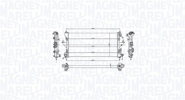 MAGNETI MARELLI 350213216600 Radiator, engine cooling