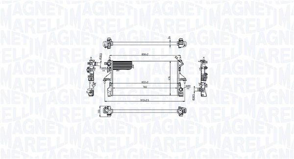 MAGNETI MARELLI 350213216700 Radiator, engine cooling