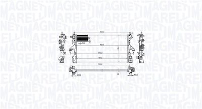 Radiator, engine cooling MAGNETI MARELLI 350213216800