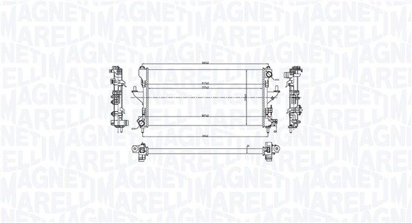 MAGNETI MARELLI 350213216900 Radiator, engine cooling