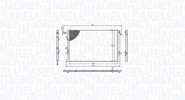MAGNETI MARELLI 350213217000 Radiator, engine cooling