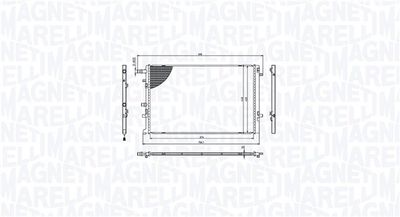Radiator, engine cooling MAGNETI MARELLI 350213217000