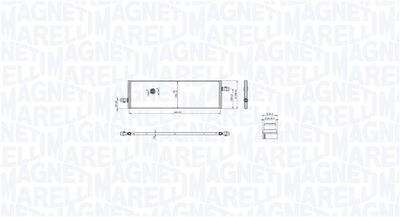 Radiator, engine cooling MAGNETI MARELLI 350213217100