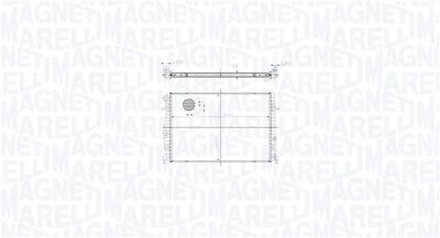 Radiator, engine cooling MAGNETI MARELLI 350213217400