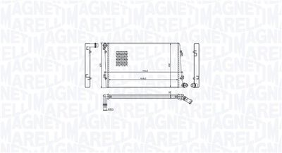 Radiator, engine cooling MAGNETI MARELLI 350213218100