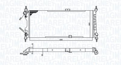 Radiator, engine cooling MAGNETI MARELLI 350213588000