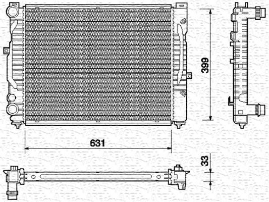 MAGNETI MARELLI 350213712000 Radiator, engine cooling