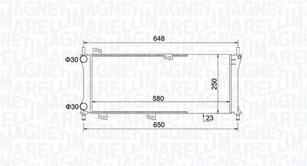 MAGNETI MARELLI 350213814000 Radiator, engine cooling