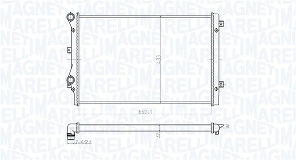 MAGNETI MARELLI 350213852000 Radiator, engine cooling