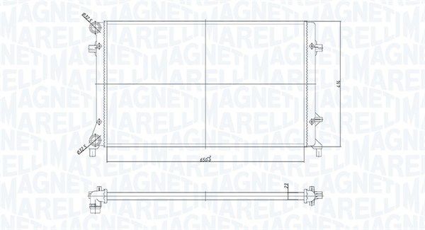 MAGNETI MARELLI 350213853000 Radiator, engine cooling