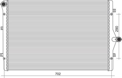 Radiator, engine cooling MAGNETI MARELLI 350213855000