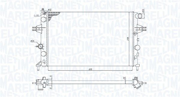 MAGNETI MARELLI 350213970000 Radiator, engine cooling