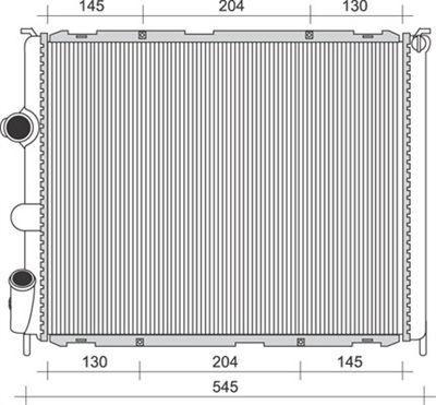 Radiator, engine cooling MAGNETI MARELLI 350213989000