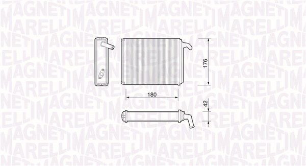 MAGNETI MARELLI 350218054000 Heat Exchanger, interior heating