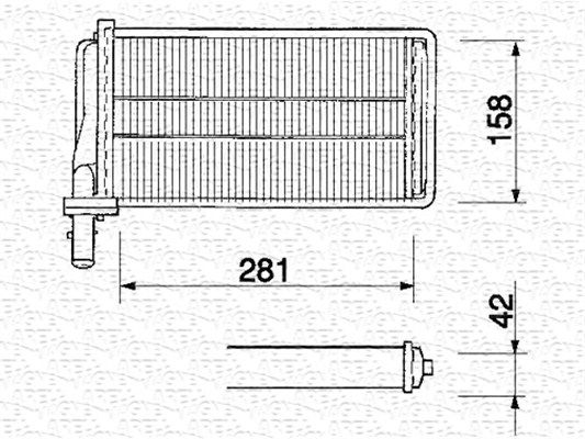MAGNETI MARELLI 350218061000 Heat Exchanger, interior heating