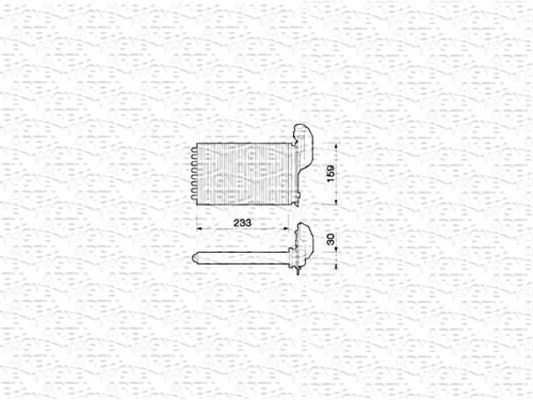 MAGNETI MARELLI 350218203000 Heat Exchanger, interior heating