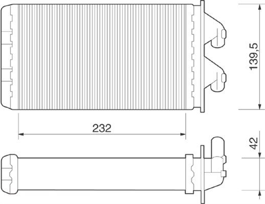 MAGNETI MARELLI 350218213000 Heat Exchanger, interior heating