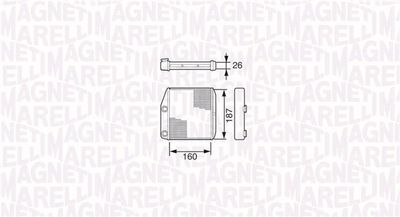 Heat Exchanger, interior heating MAGNETI MARELLI 350218227000