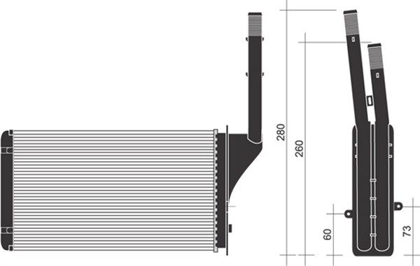 MAGNETI MARELLI 350218231000 Heat Exchanger, interior heating