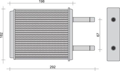 Heat Exchanger, interior heating MAGNETI MARELLI 350218272000