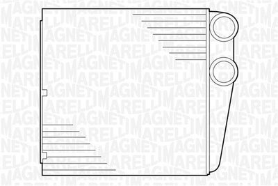 Heat Exchanger, interior heating MAGNETI MARELLI 350218279000