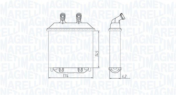 MAGNETI MARELLI 350218415000 Heat Exchanger, interior heating