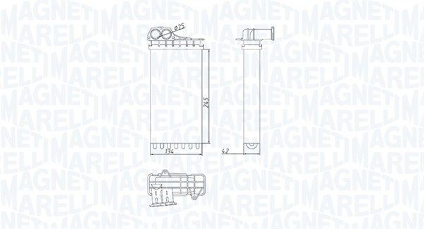 MAGNETI MARELLI 350218436000 Heat Exchanger, interior heating