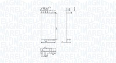 Heat Exchanger, interior heating MAGNETI MARELLI 350218436000