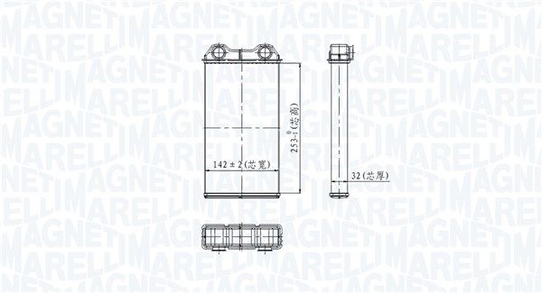 MAGNETI MARELLI 350218439000 Heat Exchanger, interior heating