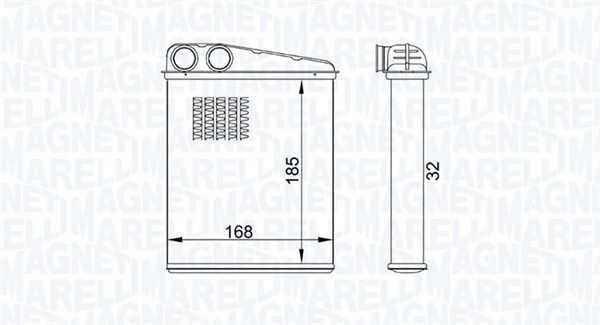 MAGNETI MARELLI 350218457000 Heat Exchanger, interior heating