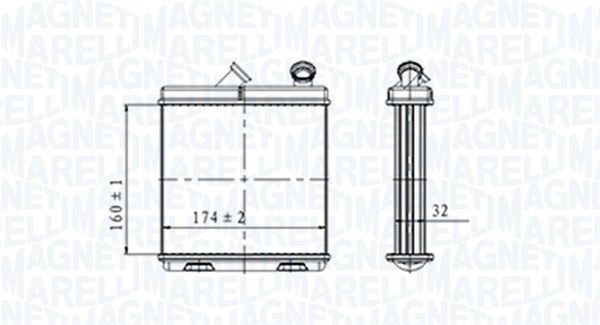 MAGNETI MARELLI 350218465000 Heat Exchanger, interior heating