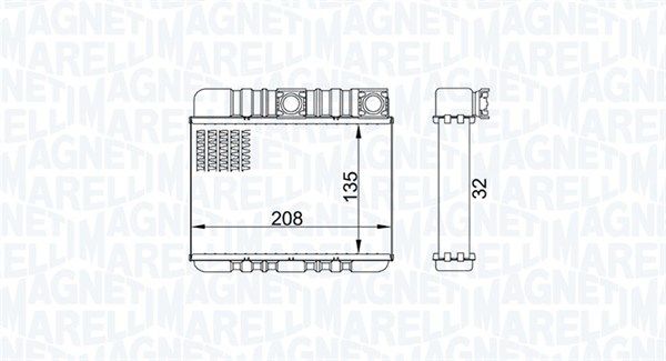 MAGNETI MARELLI 350218469000 Heat Exchanger, interior heating