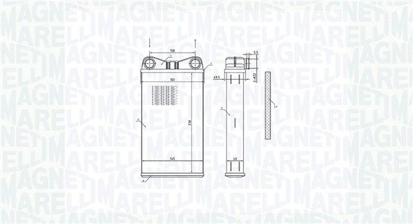 MAGNETI MARELLI 350218472000 Heat Exchanger, interior heating