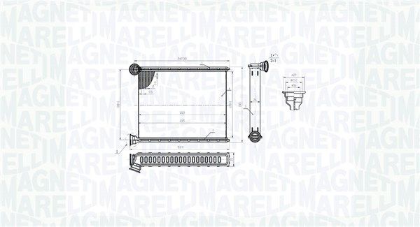 MAGNETI MARELLI 350218473000 Heat Exchanger, interior heating
