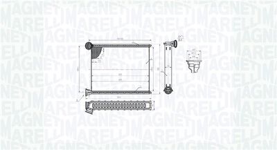 Heat Exchanger, interior heating MAGNETI MARELLI 350218473000