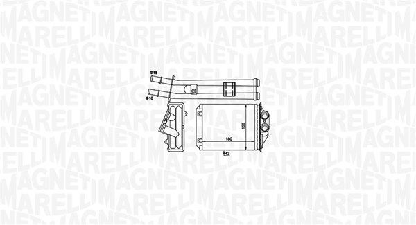 MAGNETI MARELLI 350218491000 Heat Exchanger, interior heating