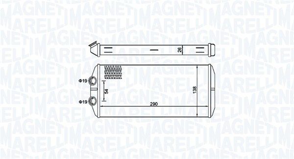 MAGNETI MARELLI 350218497000 Heat Exchanger, interior heating