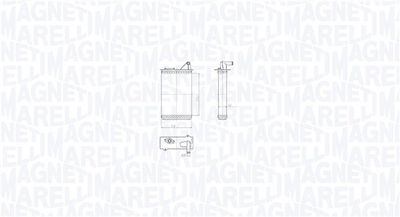 Heat Exchanger, interior heating MAGNETI MARELLI 350218518000