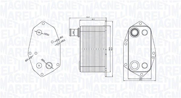 MAGNETI MARELLI 350300000200 Oil Cooler, engine oil