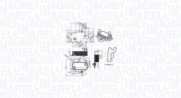 MAGNETI MARELLI 350300000400 Oil Cooler, engine oil