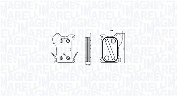 MAGNETI MARELLI 350300000800 Oil Cooler, engine oil