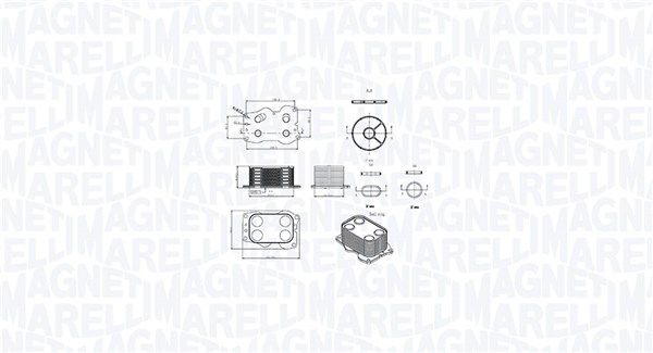 MAGNETI MARELLI 350300000900 Oil Cooler, engine oil
