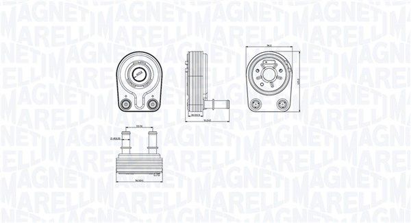 MAGNETI MARELLI 350300001400 Oil Cooler, engine oil