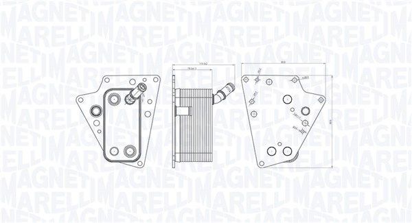 MAGNETI MARELLI 350300001500 Oil Cooler, engine oil