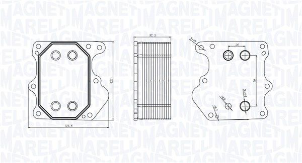 MAGNETI MARELLI 350300001600 Oil Cooler, engine oil