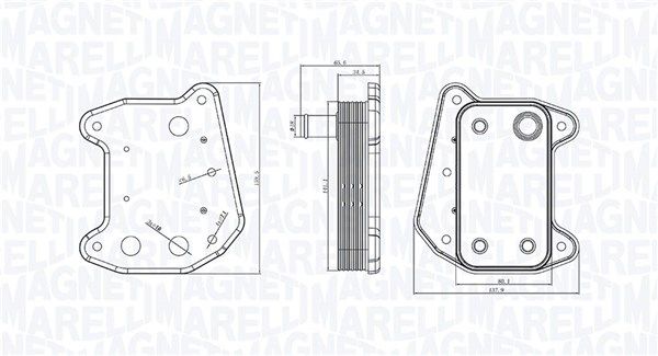 MAGNETI MARELLI 350300001700 Oil Cooler, engine oil