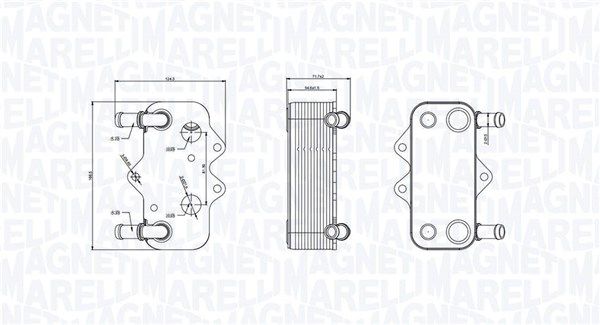 MAGNETI MARELLI 350300002100 Oil Cooler, engine oil