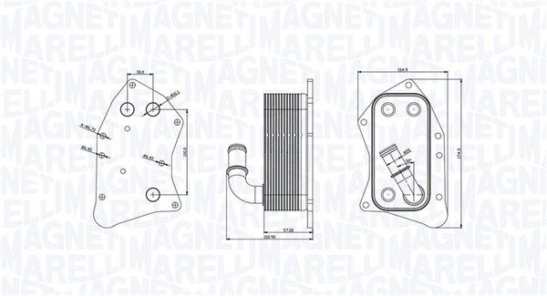 MAGNETI MARELLI 350300002300 Oil Cooler, engine oil
