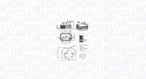 MAGNETI MARELLI 350300002600 Oil Cooler, engine oil