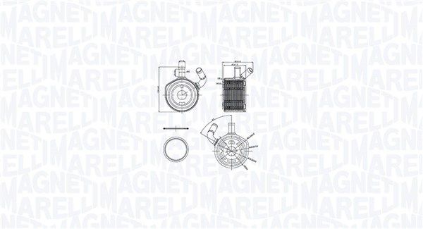 MAGNETI MARELLI 350300002900 Oil Cooler, engine oil